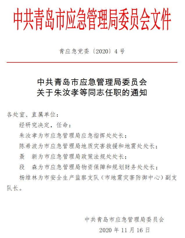 中原区应急管理局人事大调整，构建更完善的应急管理体系